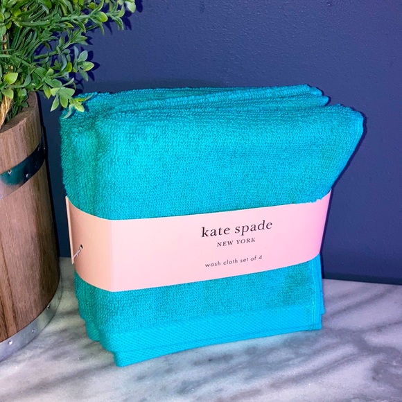 kate spade Other - Kate spade washcloth set turquoise